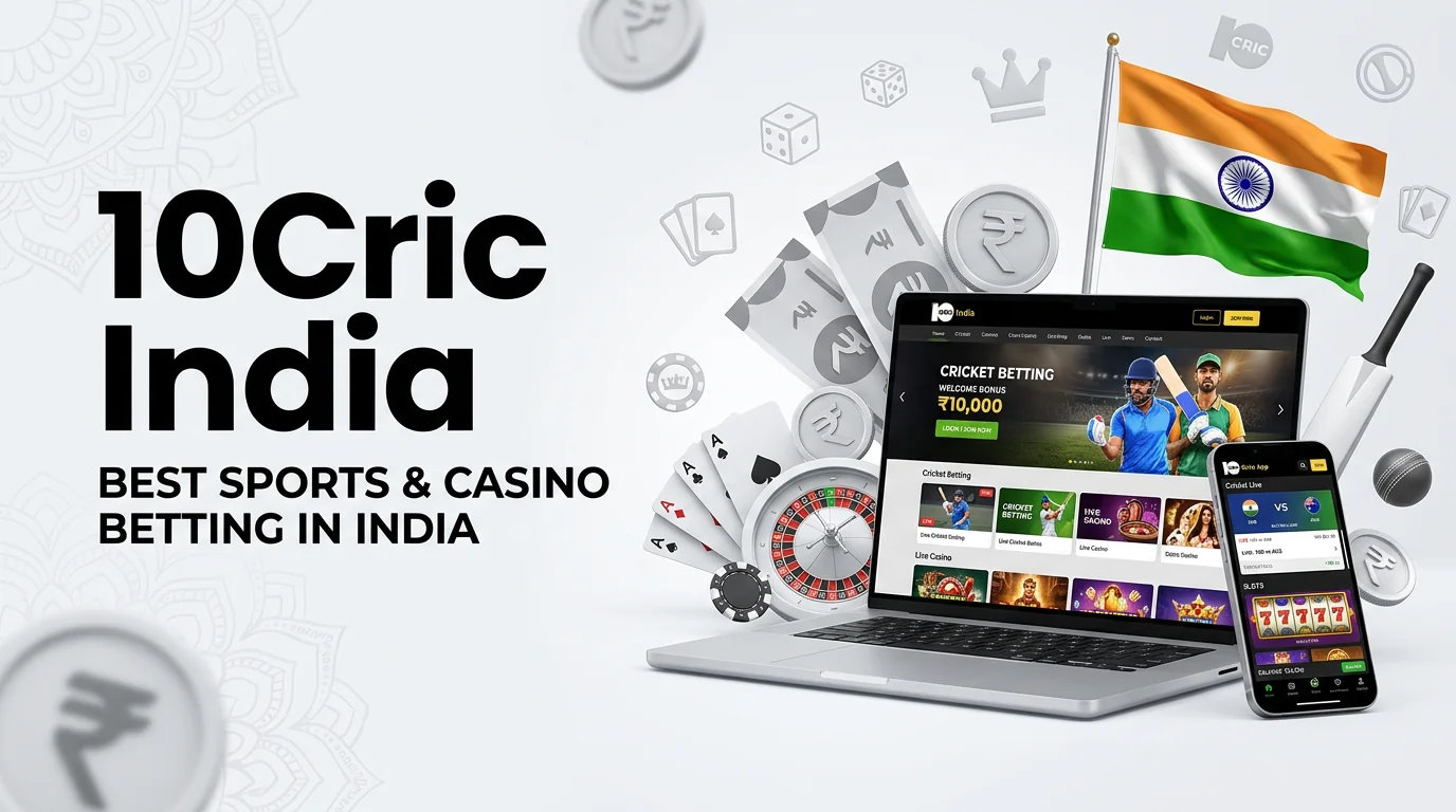 10Cric India online sportsbook and casino featuring cricket betting, live games, welcome offers, and real money rewards